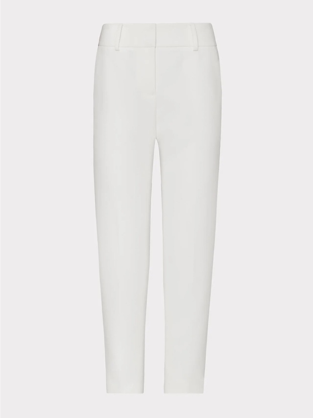 MILLY Ivory High Rise Pleated Tapered Ankle Pants Size 2 Made in USA